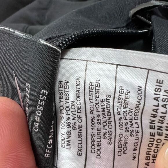 Nike Golf Windbreaker Men's XL Black Graph Pattern Elastic Cuffs Hem Zip Pockets - Picture 14 of 16